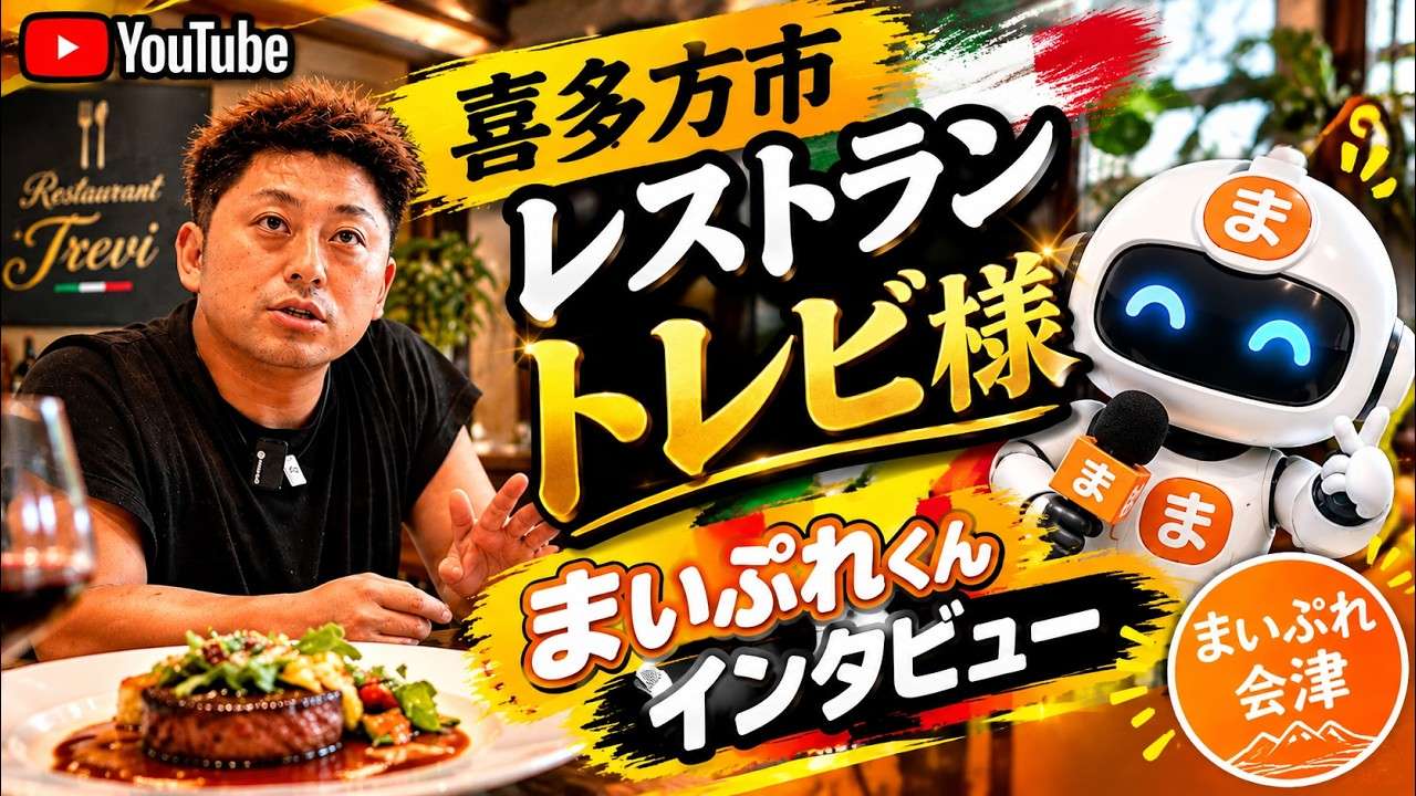 restaurant treviのオーナーシェフが、まいぷれくんで写真から記事を作って発信してきた体験と、来店する客層の変化を語るインタビュー動画